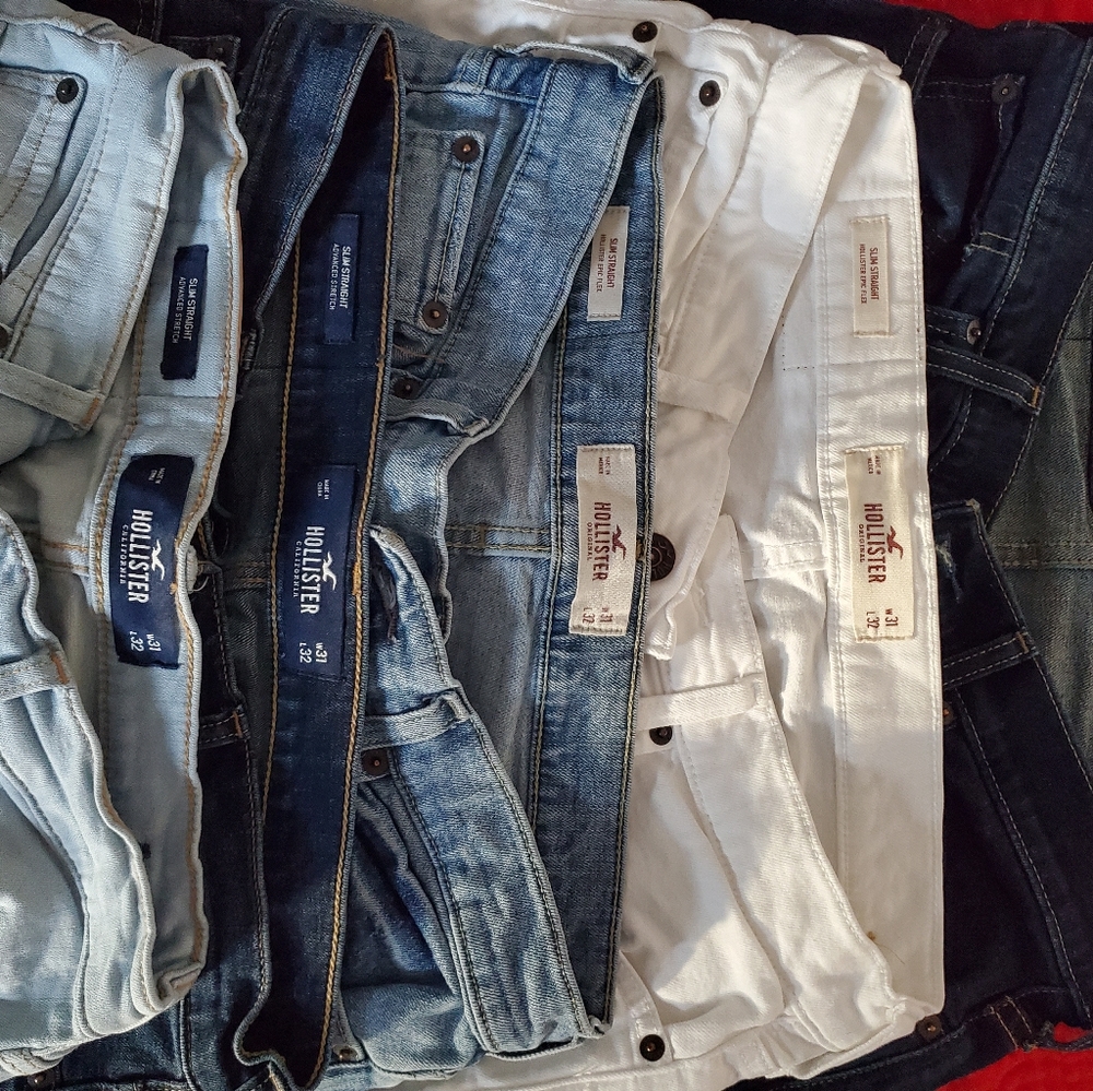 Lot of 4 Hollister Jeans